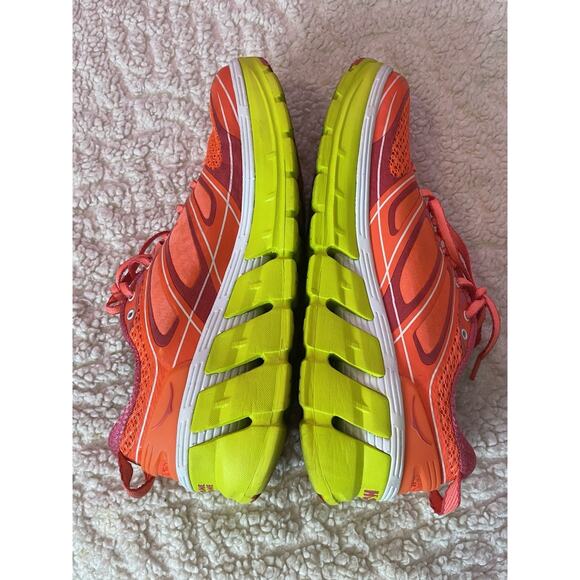 Hoka One One Conquest Womens Running Shoes Sneaker Orange Green 9 - Picture 6 of 10